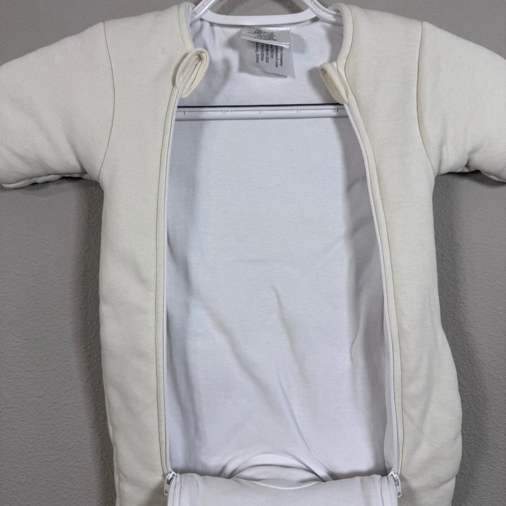 Baby Merlin's Magic Sleepsuit Cream Cotton Swaddle Transition Small 3-6 Months